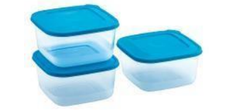 Food Saver Container 650H (650H X 3) (1950 ml) (Blue)